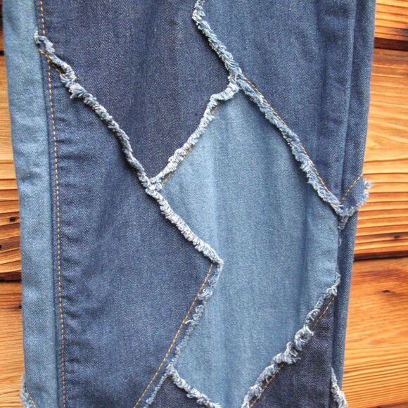 NWOT Jaded London Low Rise Patchwork Jeans - Picture 6 of 11
